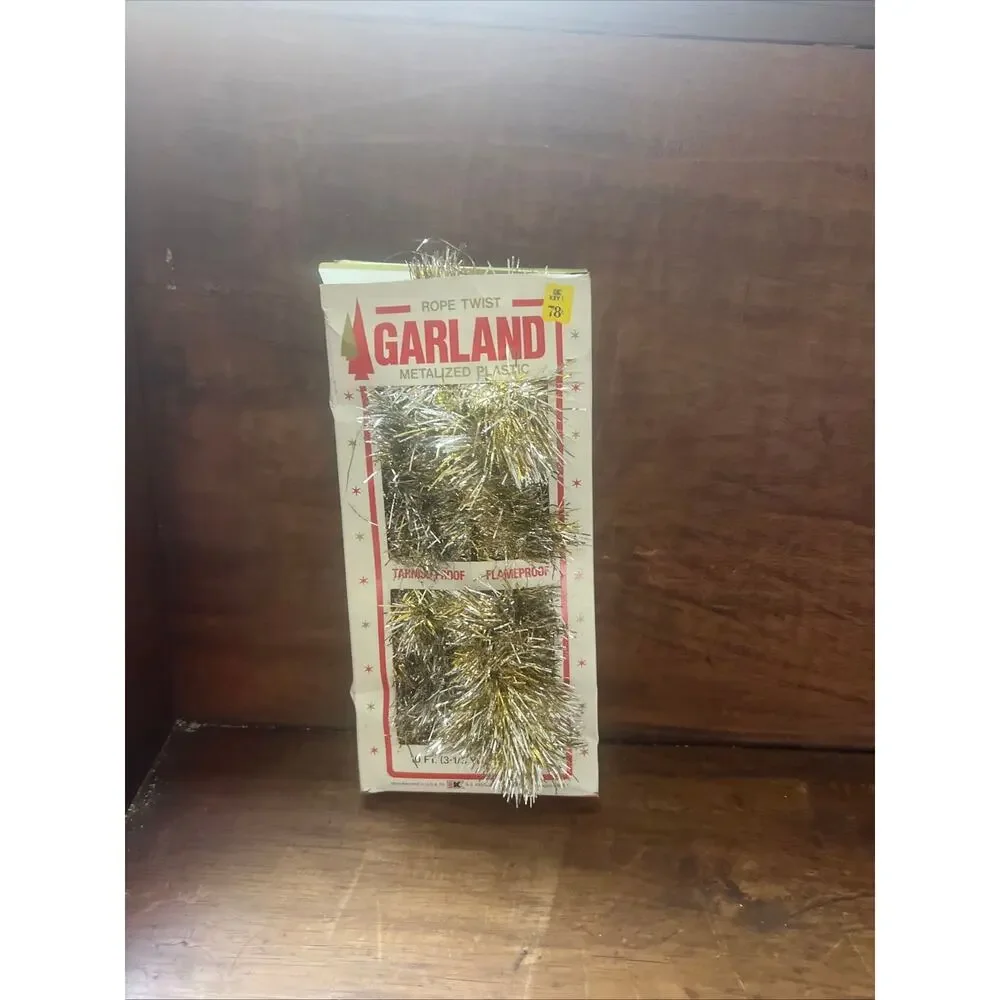 1 vintage box of garland - 10 feet